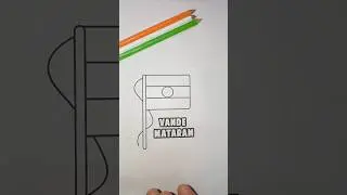 Satisfying India Flag Drawing 🇮🇳 #shots