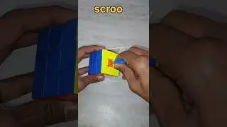 how to smooth Rubik's Cube help of scroo to smooth #cube #scroo #shots