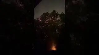 Fireworks at the back garden