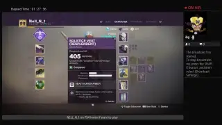 Destiny 2 Masterwork Solstice gear (Hunter)