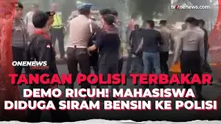 2 Mahasiswa yang Diduga Bakar Polisi saat Demo Diringkus | OneNews Update