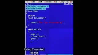 💫Using Class And Objects in C++ Programming| Two Type Programming| 