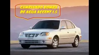 Como cambiar la bomba de agua de un Hyundai Accent 2006 1.5 12v