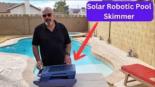 🌞🤖 P1 Solar & Electric Robotic Pool Skimmer - Ultimate Hands-Free Cleaning! 🏊&zwj;♂️✨