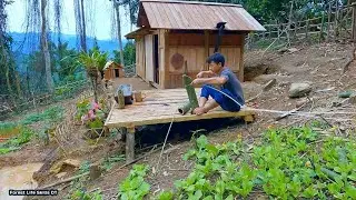 Working hard in cold weather - Grow corn, fertilize, plant potatoes, dig holes to store water