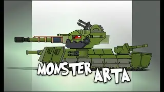 How To Draw Arta Monster | Fans Made Version - Cartoons About Tanks