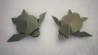 ORIGAMI  EASY TURTLE (Designed by Akira Yoshizawa) - 080 14 JUNE 2020