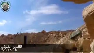 Russian air force launching airstrikes against militants in the eastern Qalamoun mountains