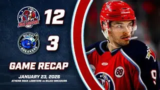 HIGHLIGHTS | Rock Lobsters (12), Breakers (3) | Jan. 23, 2026 | FPHL