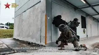 Field Drills of China-Singapore Joint Army Training on Urban Counter-terrorism
