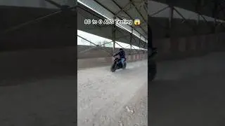 ABS testing 80 to 0😱#shorts #short #trending #motovlog #stunt #rider #bike #n160#abs #modified #rap