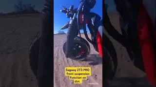Segway ZT3 PRO front suspension function on dirt road #scooter #electricscooter #escooter  #shorts
