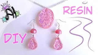 Resin Dragonscale Set Collier, Earrings 🐉 DIY Jewelry