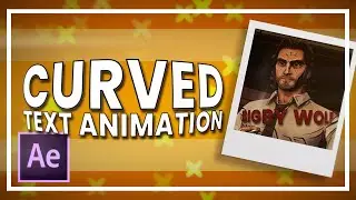 Fish Eye/Curved Text Animation || After Effects [Tutorial]