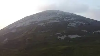 Derryveagh Mountains in the Glenveagh National Park at sunset, featuring the 'Seven Sisters'