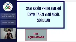 SAYI KESİR PROBLEMLERİ ÖSYM TARZI SORULAR DGS TYT KPSS ALES