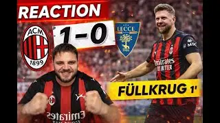 NIKLAS FULKRUGG🇩🇪‼️/LIVE REACTION MILAN 1-0 LECCE #goviral #football #youtube #reaction #milan