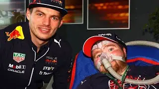 My son Steven meets  #maxverstappen . A dream wish come true.. special thanks to #thegenieswish