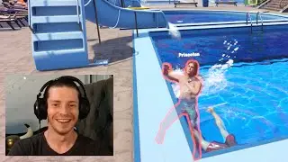 SE AFOGOU NO PRIMEIRO DIA! 🌊💦- Waterpark Simulator