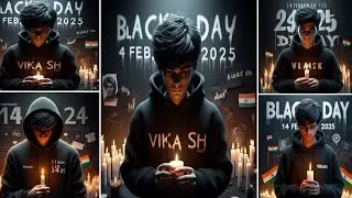 Black Day Ai Photo Editing || Instagram Viral Black Day Photo Editing Tutorial