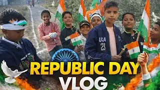 Republic Day 2026 Vlog | Kids Painting &ldquo;INDIA&rdquo; on Road | Government School Celebration 🇮🇳