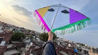 Kite looting patang loot aaj chhat per bahut saari patang looti 😍🪁