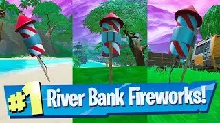 Launch Fireworks found along the River Bank - Fortnite 14 Days Of Summer Challenge