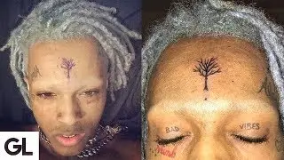 Седые дреды и сбритые брови XXXTentacion