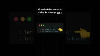 Javascript Developer Wajib Tahu Template Literals #trend #trending #coding #tutorial #javascript