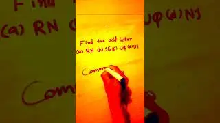 Find the odd letter// Reasoning// @yourvideos3999