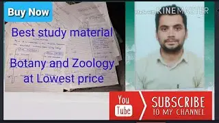 Best study material Botany Zoology for master cadre science paper at Lowest price