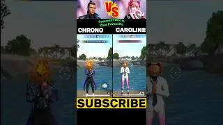 Chrono Vs Caroline Speed Ability Test || #freefire #shorts