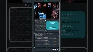 3D Image Slider with Only HTML & CSS 🔥 No JS!
