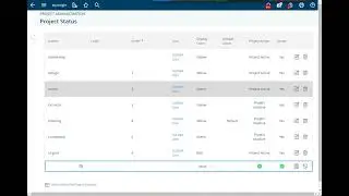 Project Statuses - active vs inactive