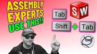 HIDE and SHOW SOLIDWORKS Components FASTER using TAB and SHIFT TAB