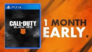 BLACK OPS 4 RELEASES ONE MONTH EARLY!! *Officially Confirmed*