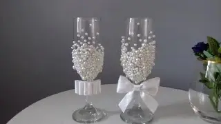 DIY COPAS PARA NOVIOS / LAVADO Y DECORACIÓN DE COPAS, PLANCHADO Y ARMADO DE LAZOS.