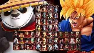 Mortal Kombat 9 - PO KUNG FU PANDA & GOKU SSJ  - Expert Tag Ladder - Gameplay @(1080p) - 60ᶠᵖˢ ✔