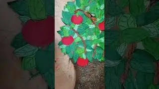 Tree using cardboard #papercraft  #papertree #schoolproject