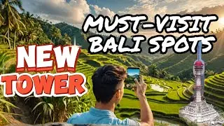 БАШНЯ на Бали New Instagram spot in Bali Indonesia  -  drone video  turyapada tower