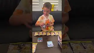 Kid opening mega dream and mega evolution Pokemon 