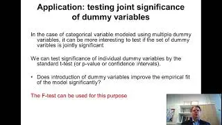 Econometrics 6b: Chow test