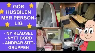 36. Ny kl&auml;dsel, ny bordsskiva och trevligare sittgrupp