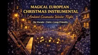 Magical European Christmas Instrumental ✨ Ambient Cinematic Winter Night | No Vocals