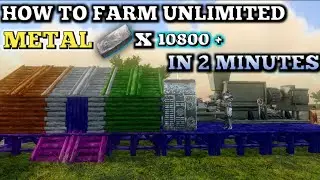 Farm unlimited metal just 2 minutes in ARK mobile #arkmobile