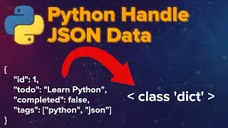 Python Tutorial: Work with JSON Data using json Module | Handle JSON Data in Hindi