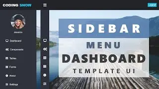Sidebar Menu Dashboard Template UI   Side Navigation Bar   Only Using CSS and HTML