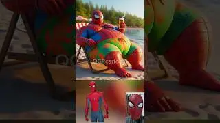 Fat superheroes as a good story😱🔥Marvel & DC-All Characters #marvel #avengers #shorts#robot