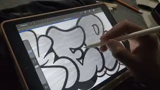 TUTORIAL DE COMO HACER UN GRAFFITI EN PROCREATE/DEIKER/#ipadgraffiti #graffiti #drawing #spraypain 