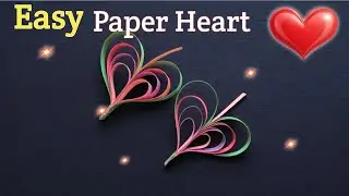Cute Valentine Paper Heart ❤️ | Handmade Paper Heart Craft Idea |